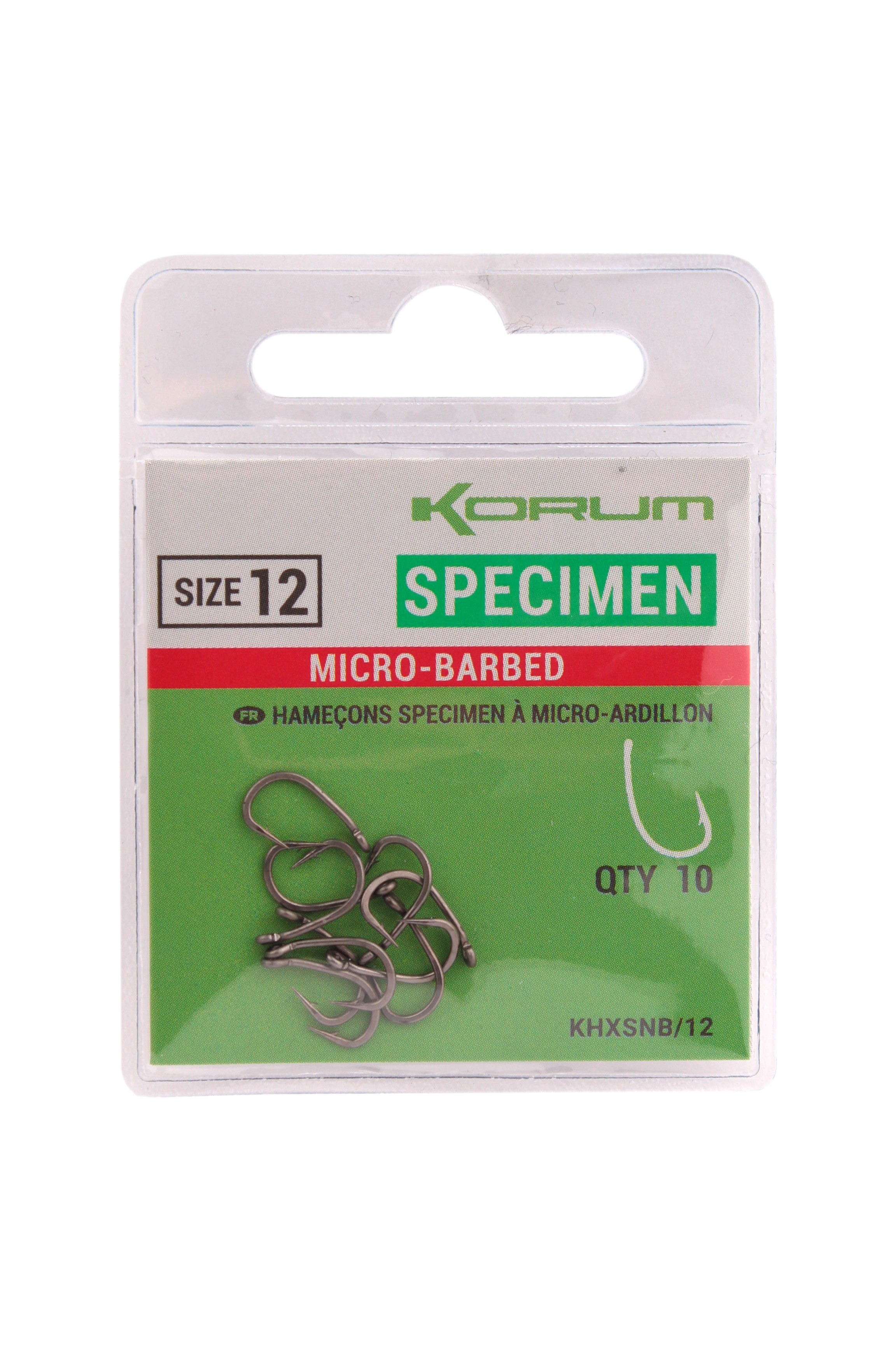 Крючки Korum Xpert Specimen Micro Barbed Hooks №12 - фото 1