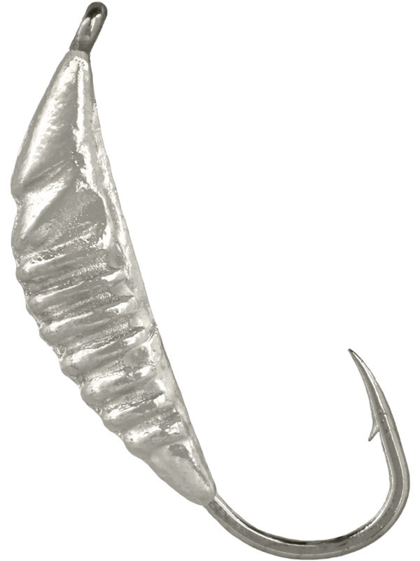 Мормышка Lumicom Малек вольф. 4,0мм серебро 1/10 - фото 1