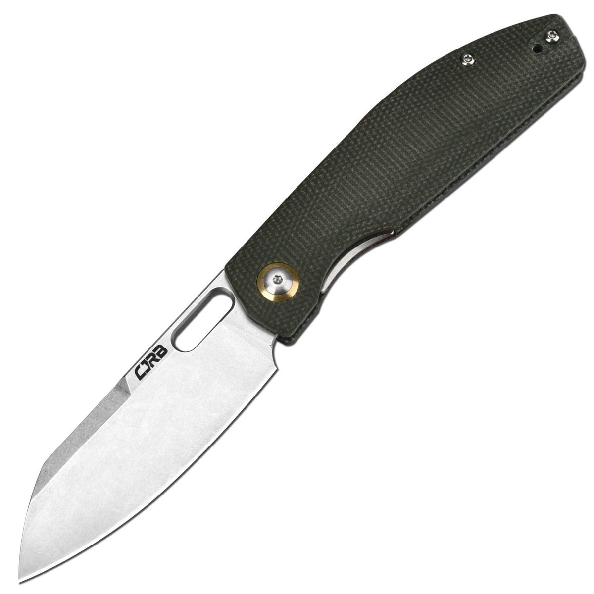 Нож CJRB Ekko Liner складной рукоять зеленый микарта сталь AR-RPM9 - фото 1