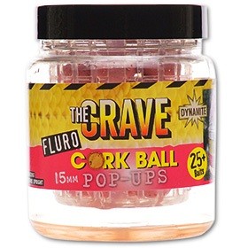 Бойлы Dynamite Baits Pink crave fluro cork ball 15мм