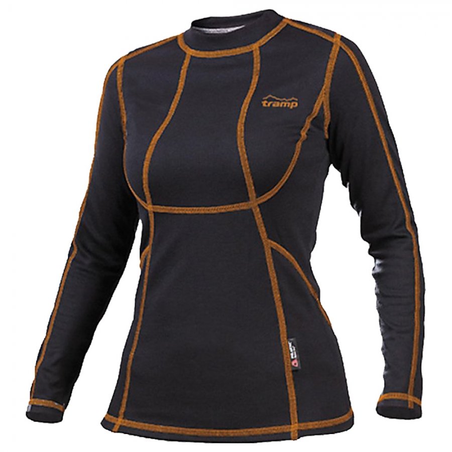Футболка Tramp с длинным рукавом женская Fast Dry черный - фото 1