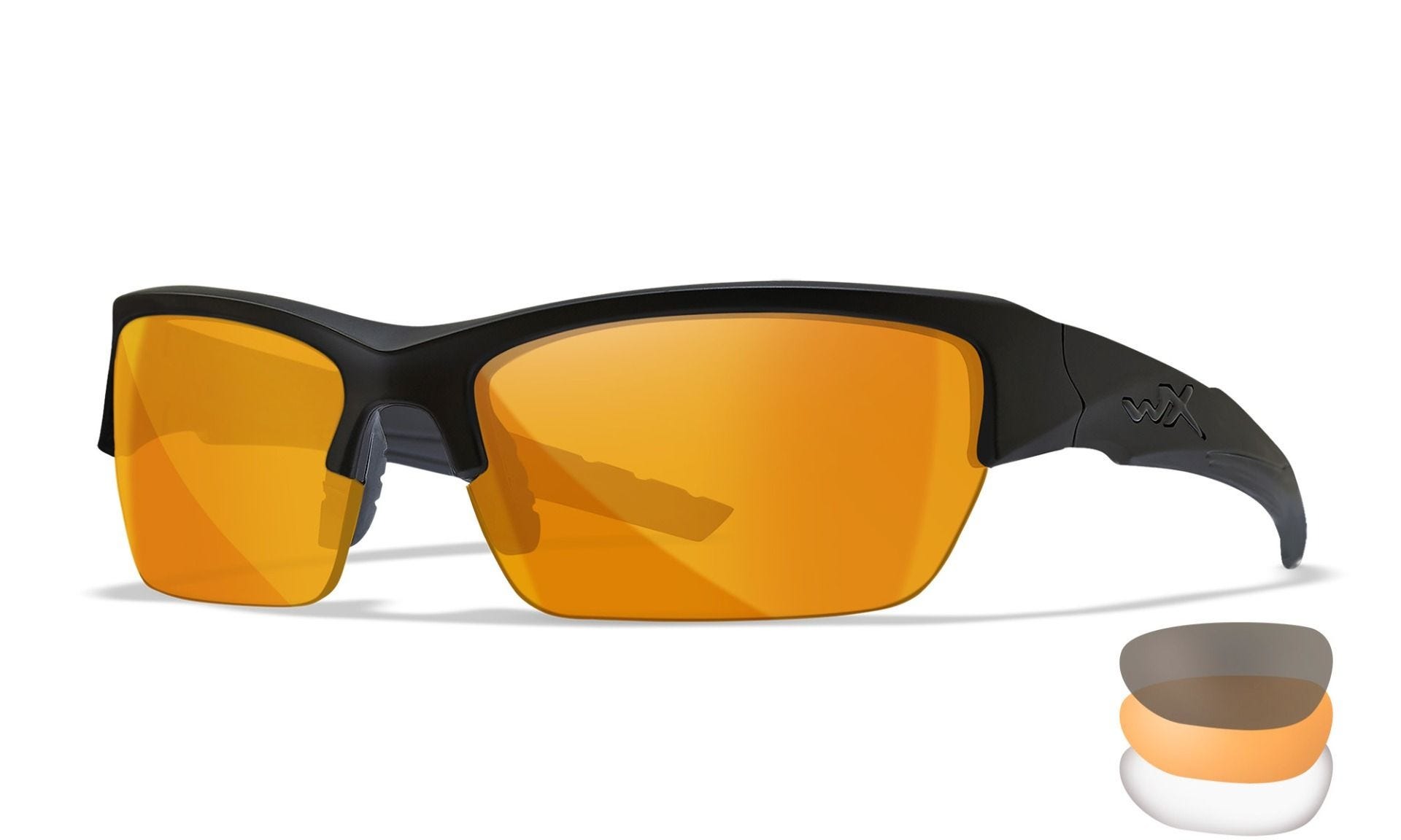 Очки защитные Wiley X WX Valor Matte Black/Clear,Grey,Rust - фото 1