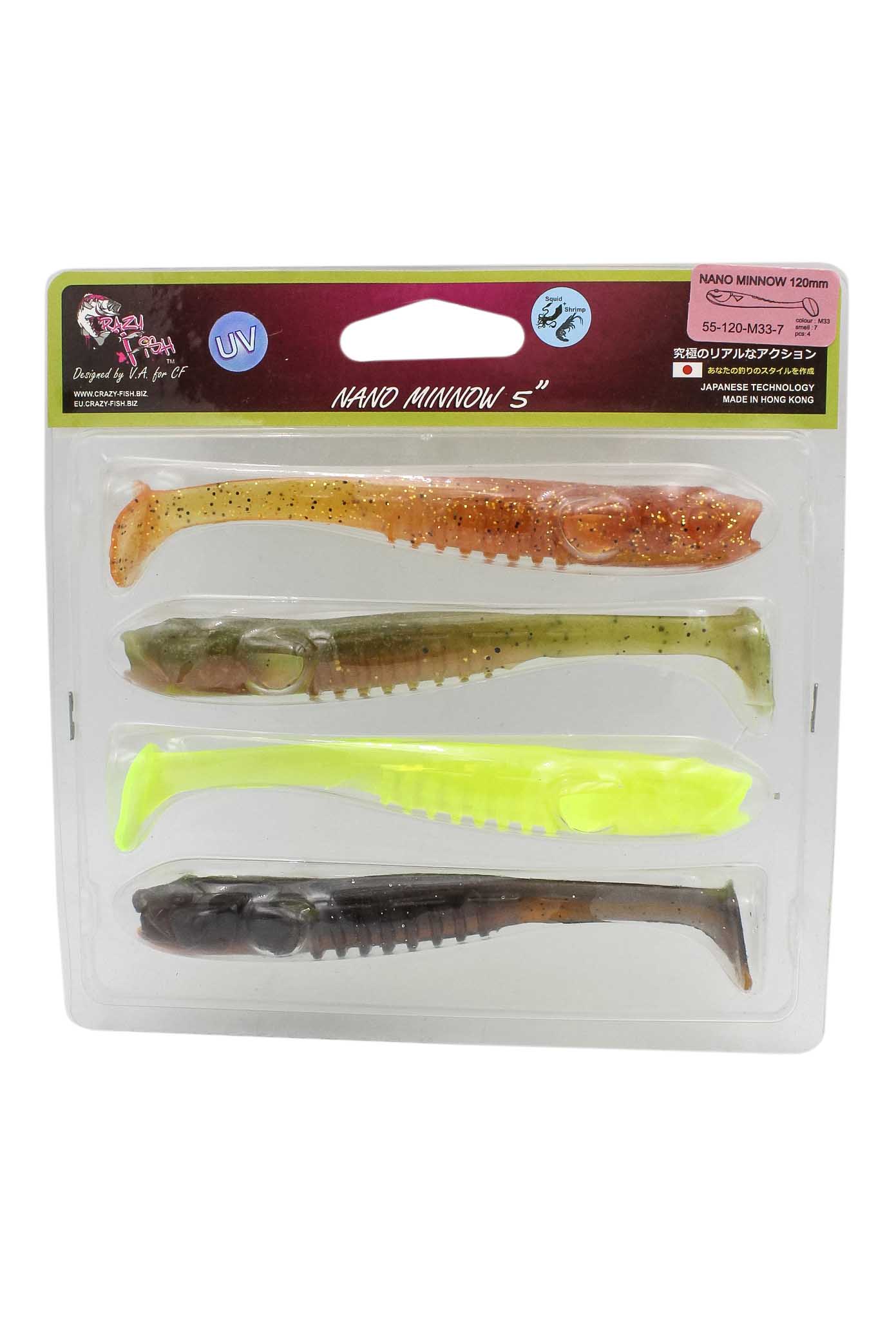 Приманка Crazy Fish Nano Minnow 5&quot; 55-120-M33-7 - фото 1