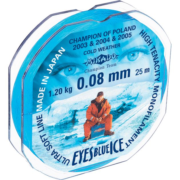 Леска Mikado Eyes Ice 25м 0,08мм - фото 1