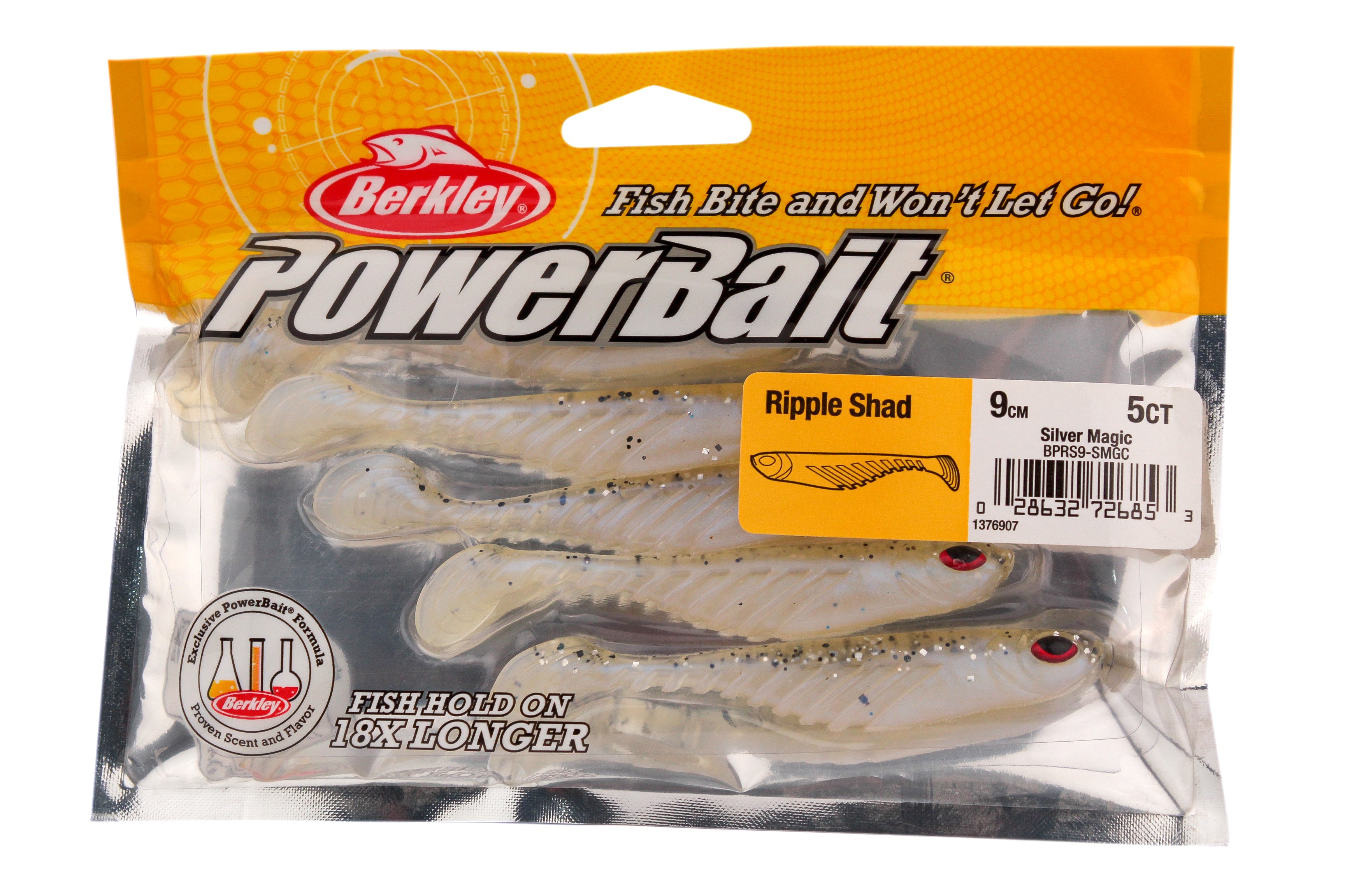 Приманка Berkley Powerbait Ripple Shad silver magic 9см - фото 1