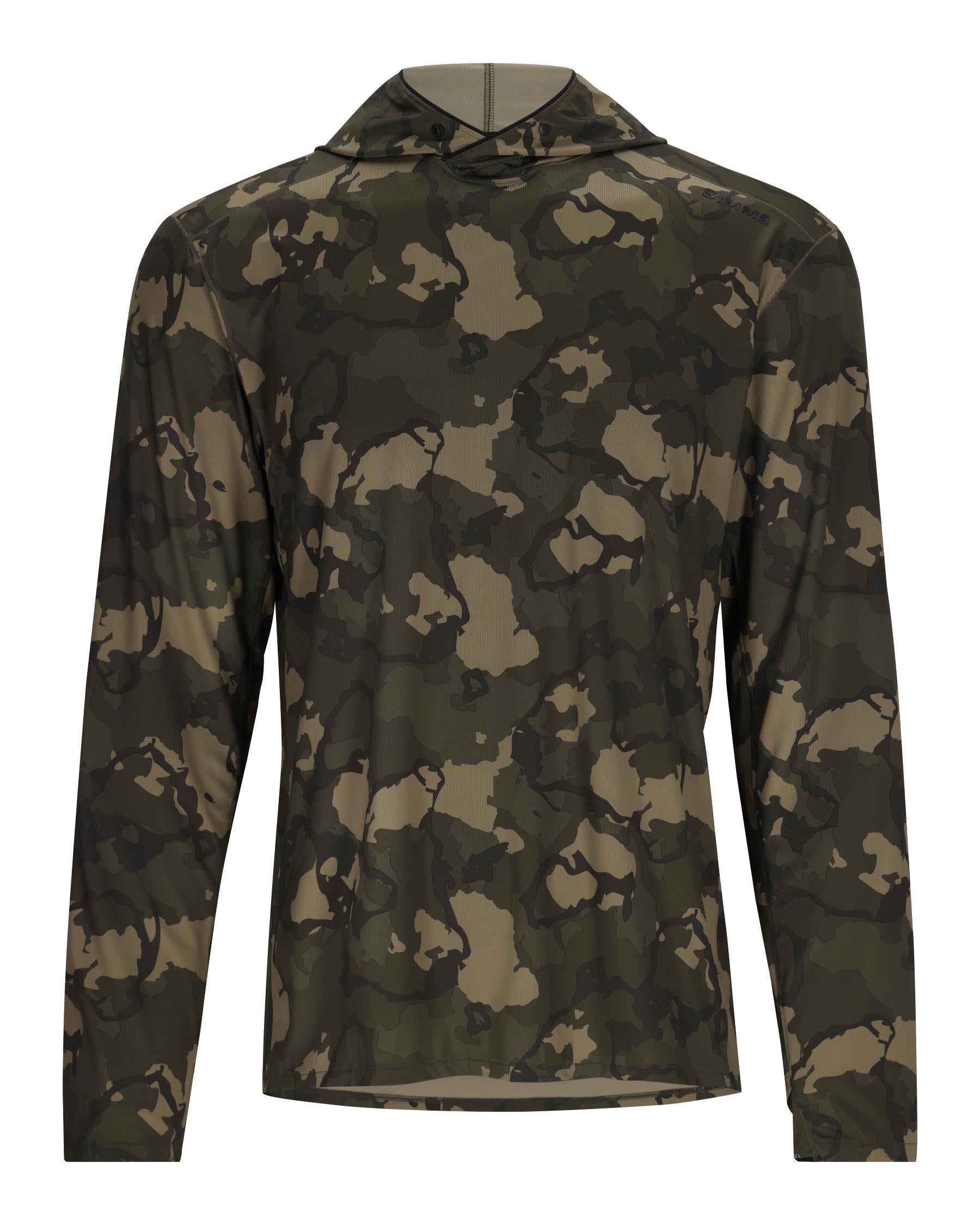 Термофутболка Simms Bugstopper Solarflex Regiment Camo Olive Drab  - фото 1