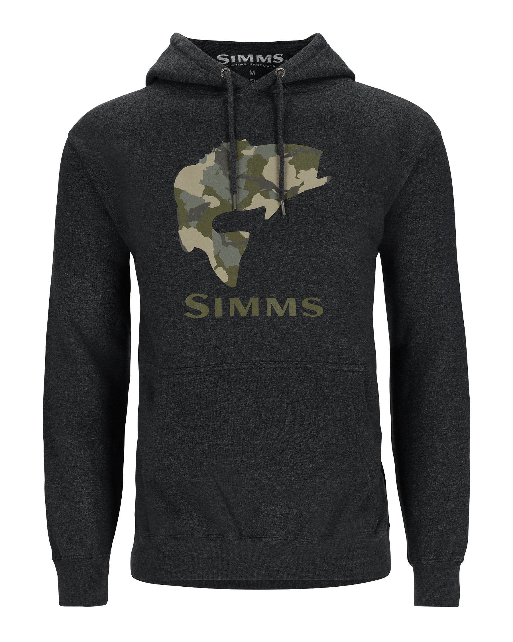 Толстовка Simms Bass fill hoody charcoal heather  - фото 1