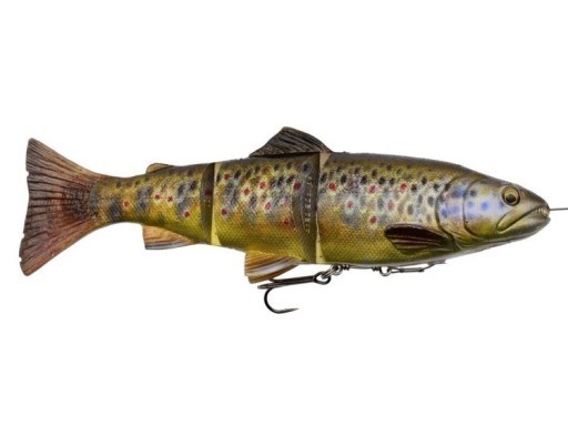 Приманка Savage Gear 4D Line Thru Trout 15см 40гр Medium Sink Dark Brown Trout - фото 1