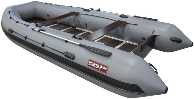 Лодка Хантер 520 new серый - фото 1