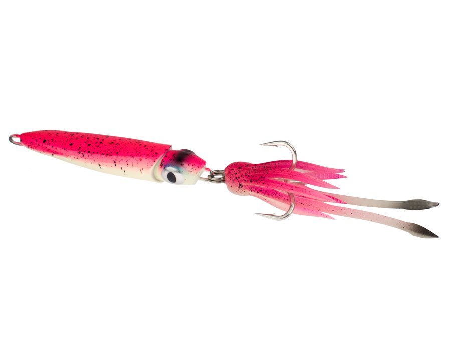 Приманка Savage Gear 3D Swim Squid Jig 200гр Pink glow - фото 1