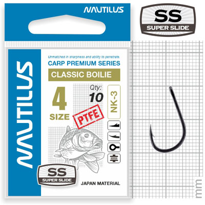 Крючок Nautilus Carp Classic Boilie 3PTFE № 4 - фото 1