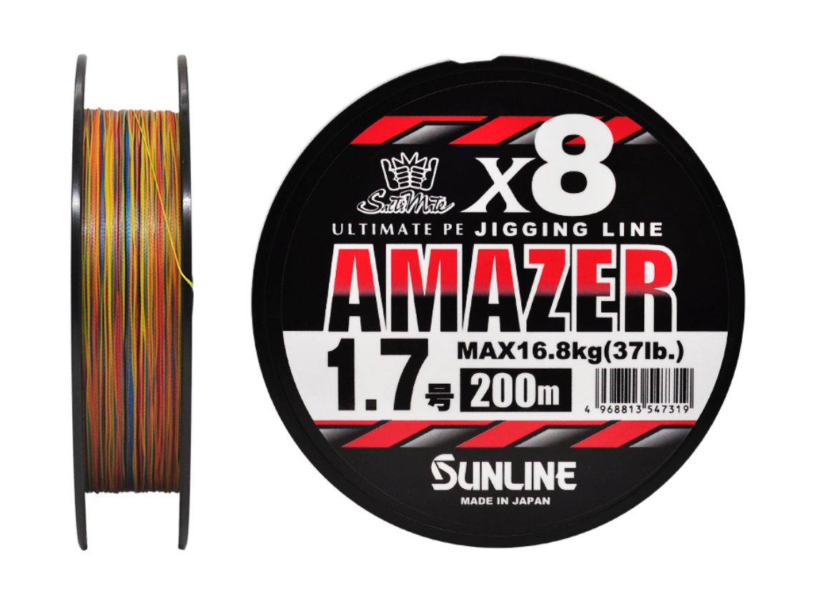 Шнур Sunline Amazer x8  1,7/16,8кг 200м Multi Color - фото 1