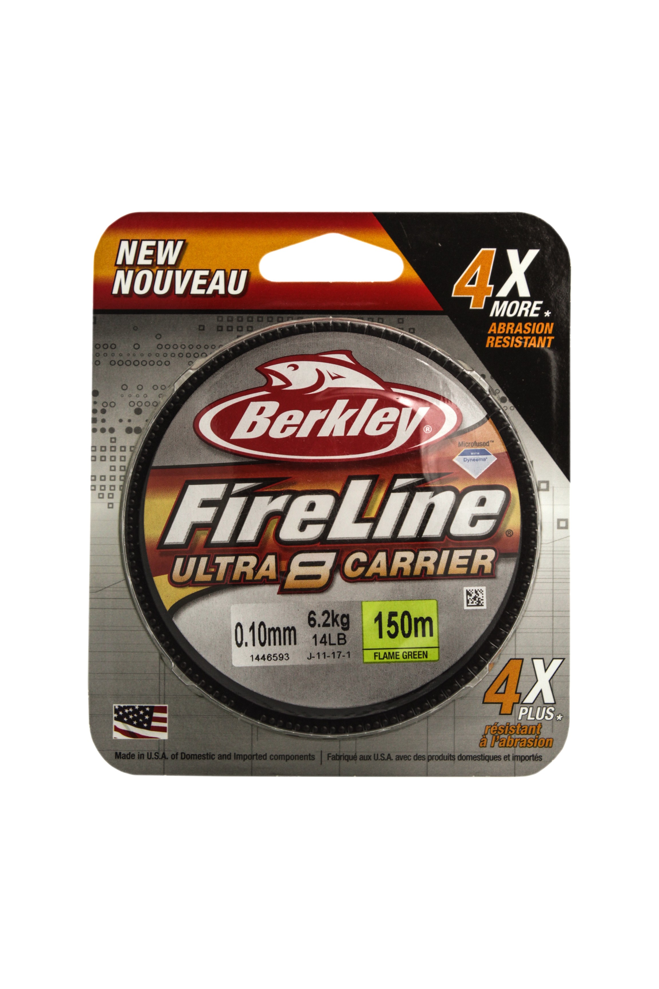 Шнур Berkley FireLine ultra 8 green 150м 0,10мм - фото 1