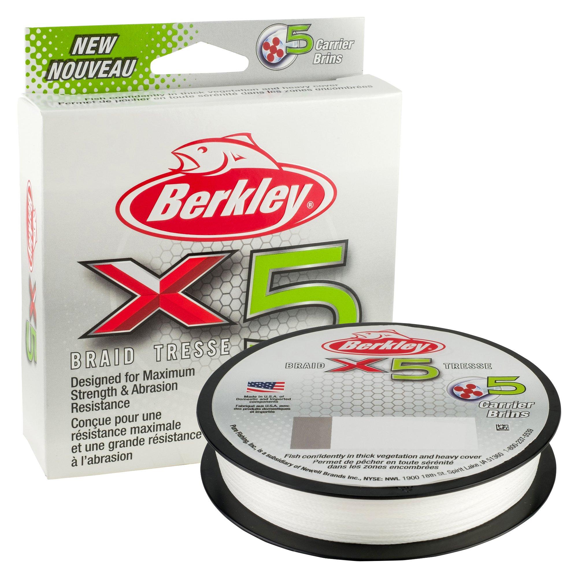 Шнур Berkley X5 BFS20-CY 0,17мм 150м 17,0кг CRYL - фото 1