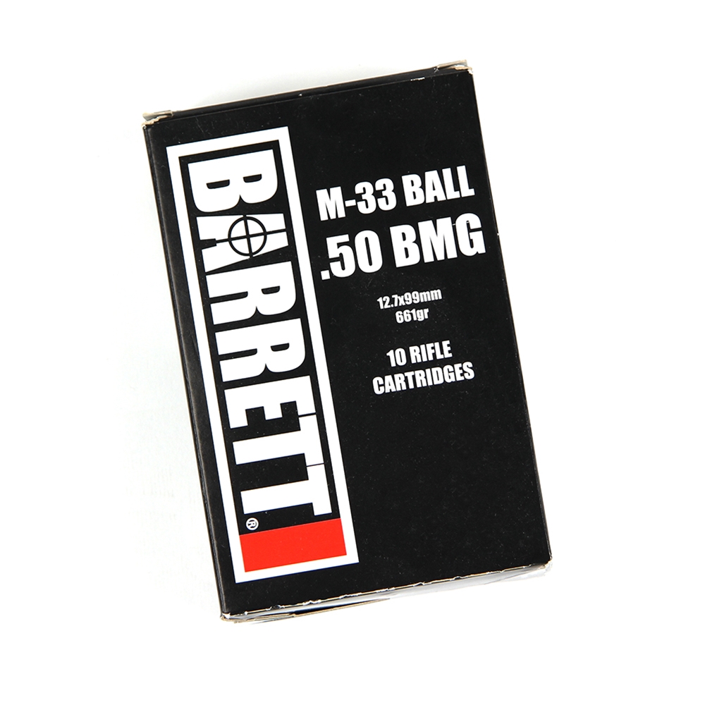 Патрон 50 BMG Barrett M-33 Ball FMJ 42,8 гр - фото 1
