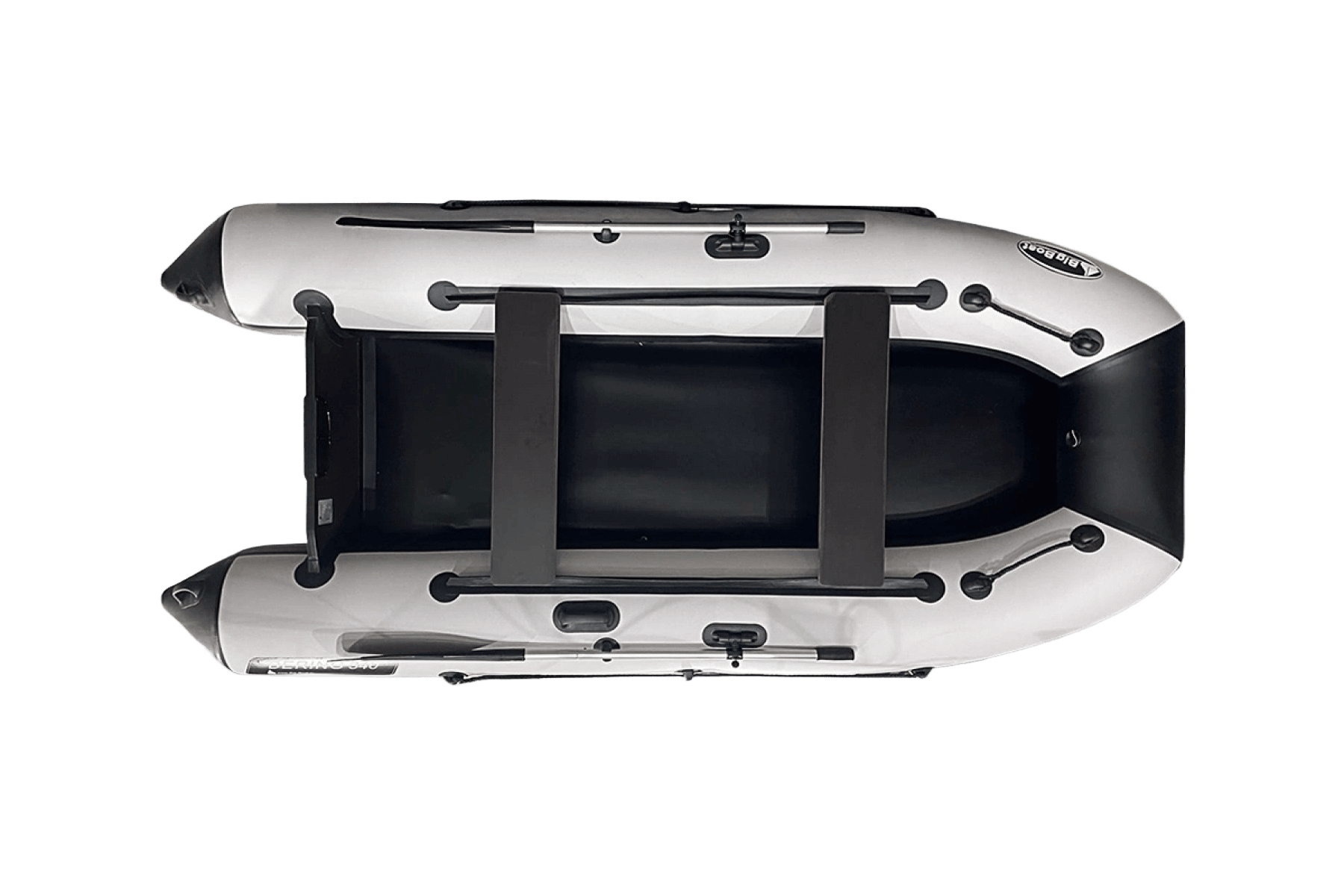 Лодка BigBoat Bering 340П бело-черный - фото 1