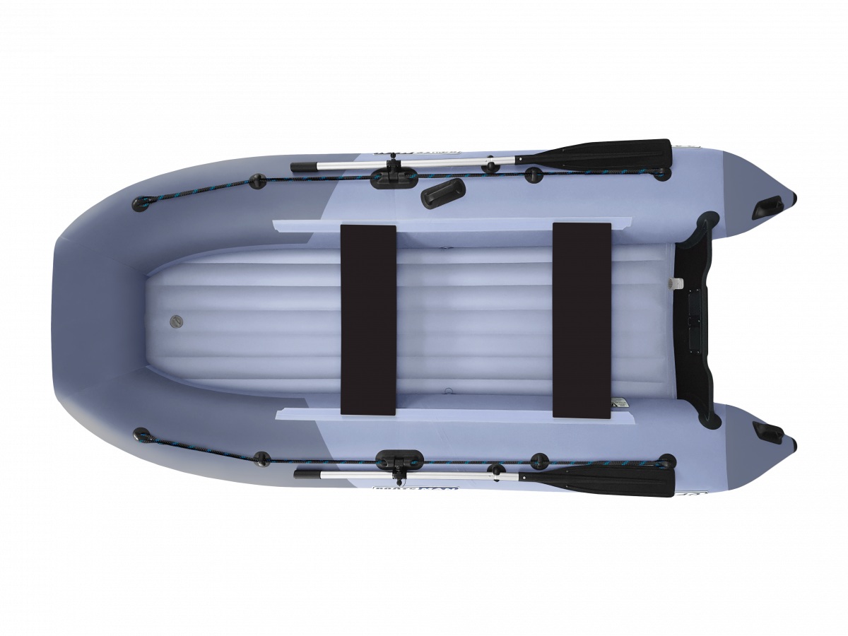 Лодка Boatsman BT340A надувная серо-графитовый - фото 1