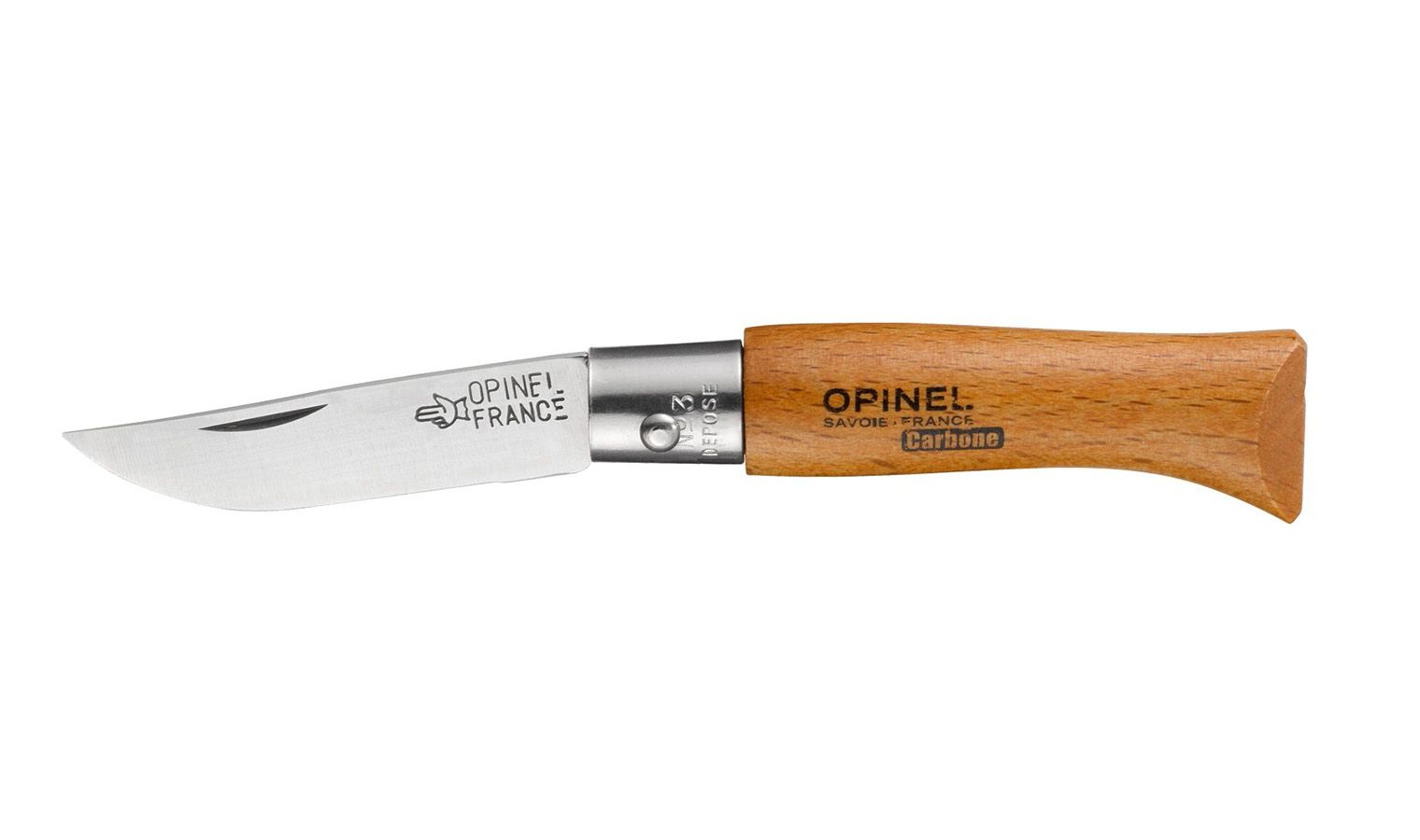 Нож Opinel Carbon Tradition VRN №3 карбоновая сталь - фото 1