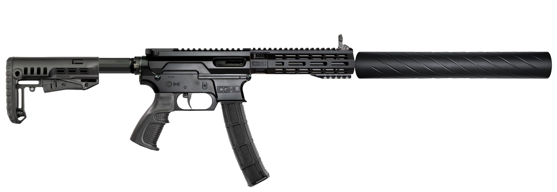 Карабин Adar 9x18 NL9T + банка CGNL 15'' резьба 16x1 Alfa Precision Glock M-LOK - фото 1