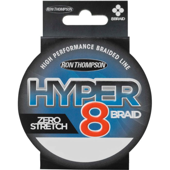 Шнур Ron Thompson Hyper 8-braid 110м 0,10мм 5,4кг 12lb dark grey - фото 1
