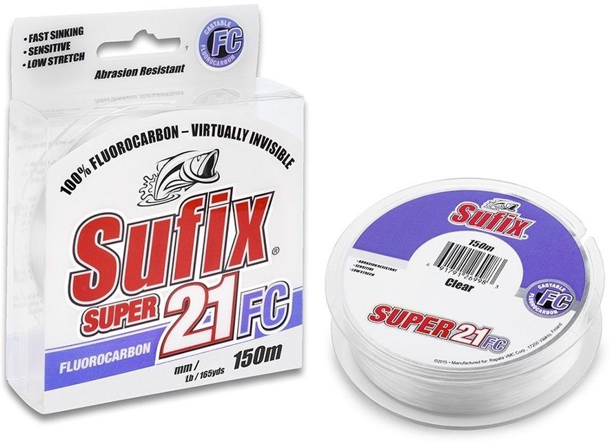 Леска Sufix Super 21 fluorocarbon 30м 0,30мм 7,5кг - фото 1