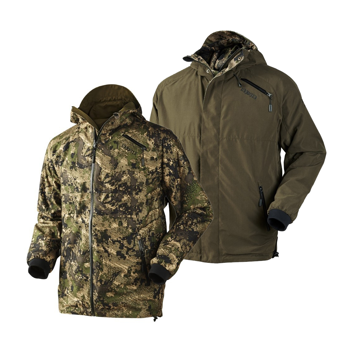 Куртка Harkila Grit reversible optifade/hunting green - фото 1