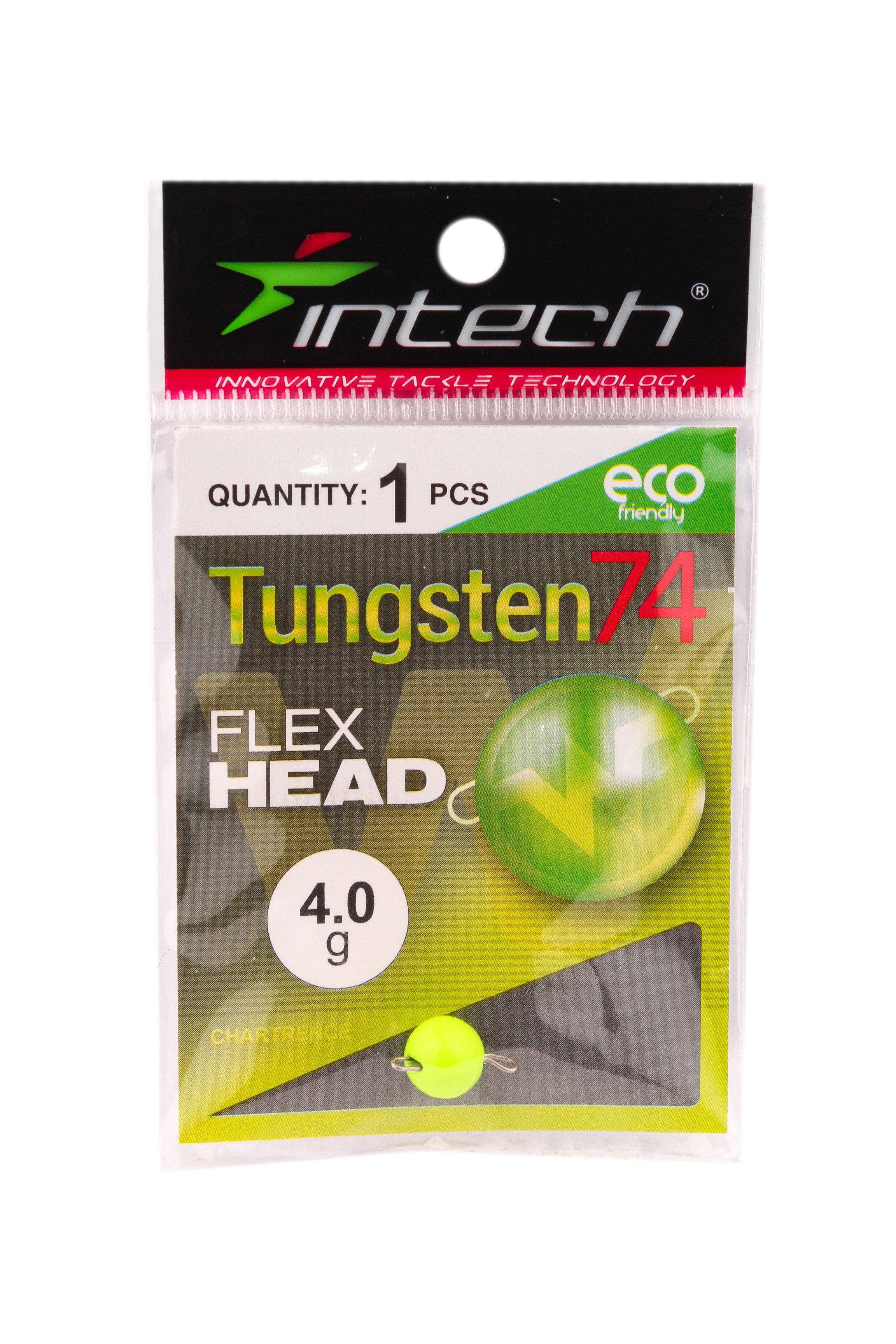 Груз Intech Tungsten 74 gloss chartreuse 4,0гр 1шт - фото 1
