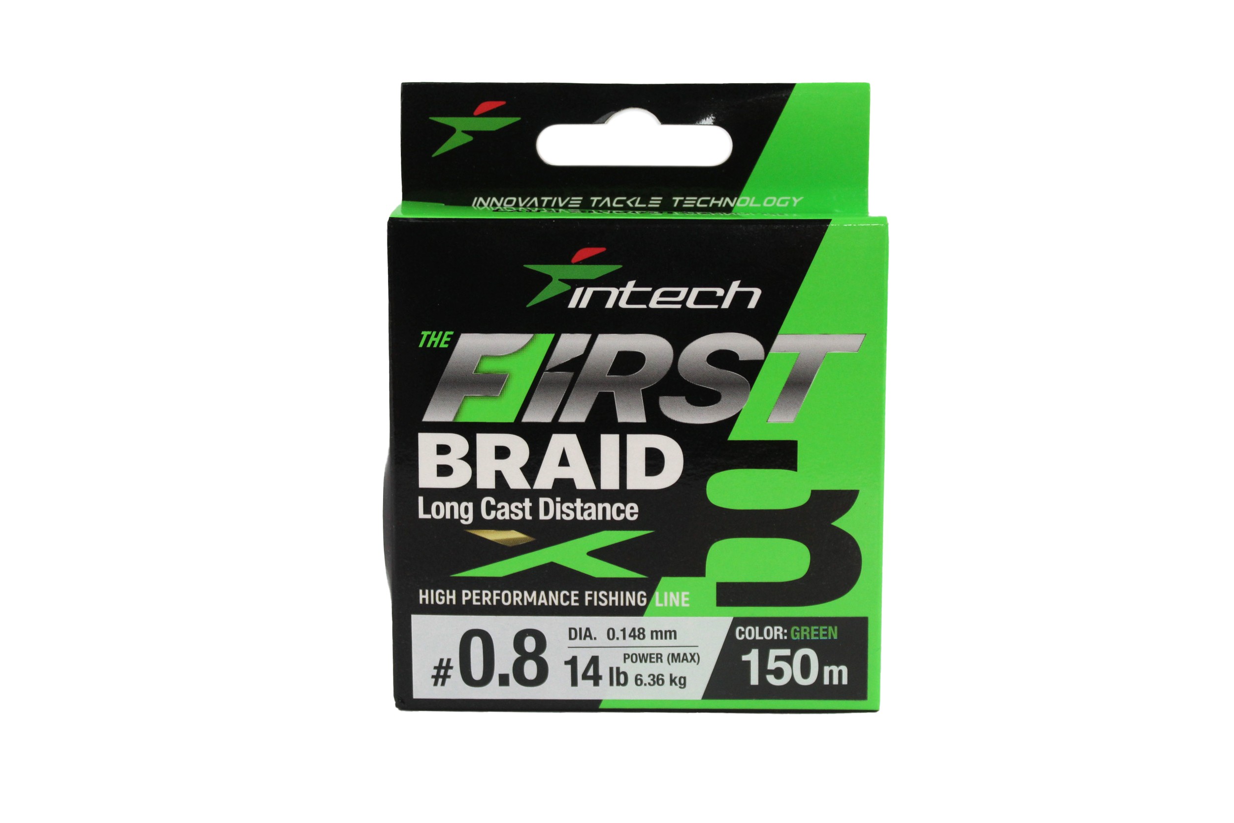 Шнур Intech First Braid X8 150м 0,8/0,148мм green
