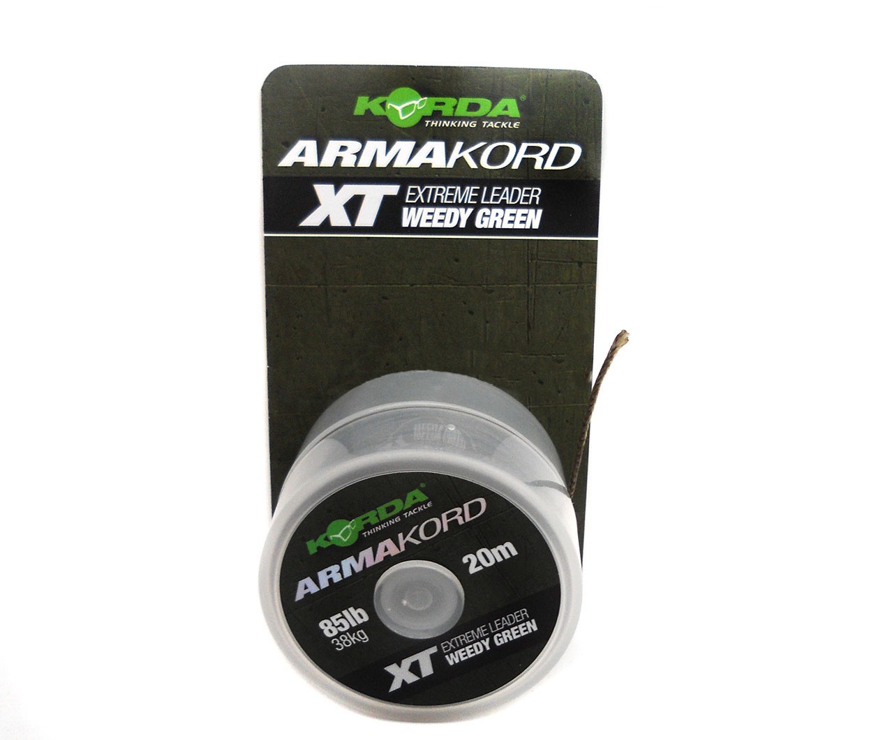 Шок лидер Korda Arma kord xt weedy green 85lb - фото 1