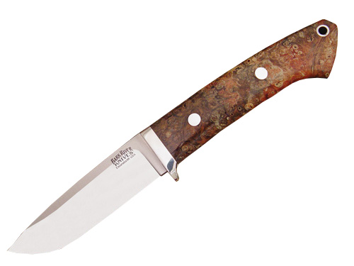 Нож Bark River Drop Point Hunter Salmon & Black Elder Burl с - фото 1