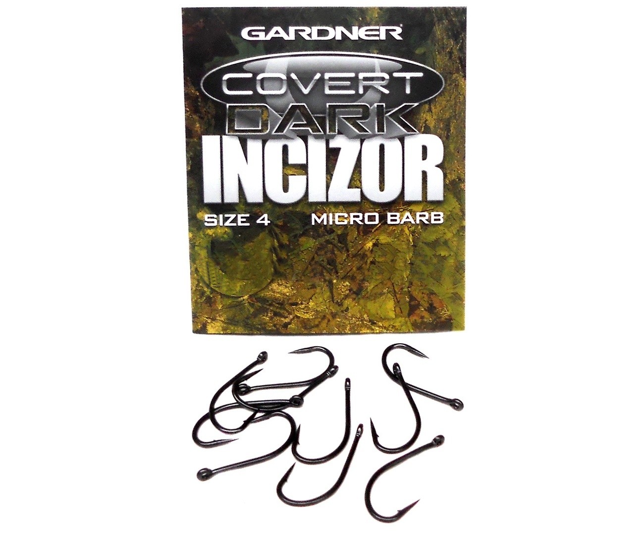 Крючки Gardner Covert dark incizor barbed №4 - фото 1