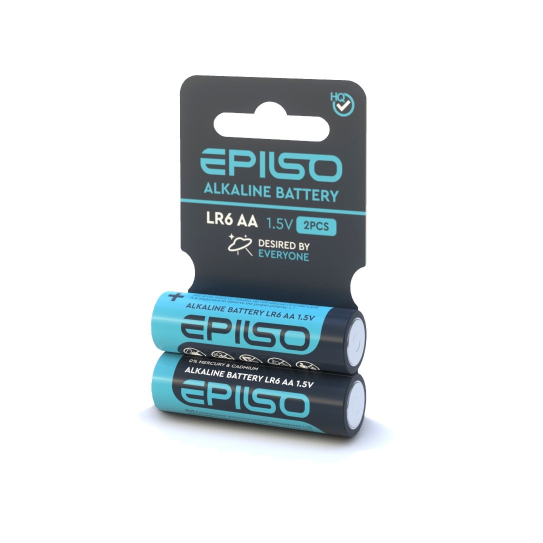 Элементы питания Epilso LR6/AA 2 Shrink Card 1,5V уп.2шт - фото 1