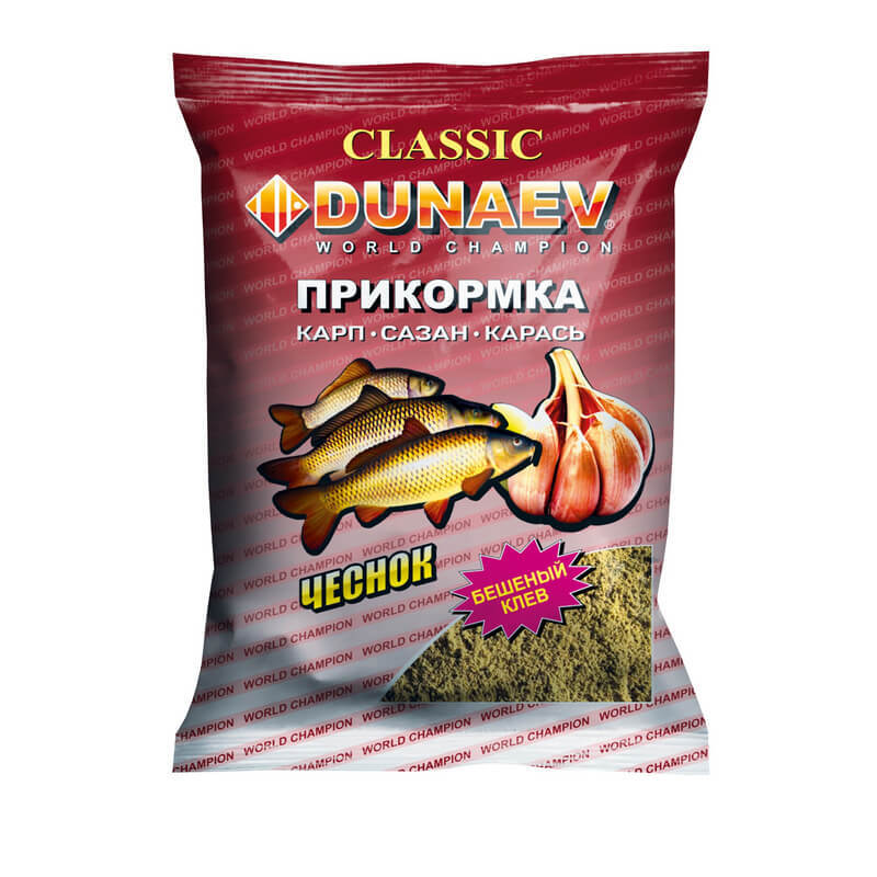 Прикормка Dunaev классика 0,9кг карп чеснок - фото 1