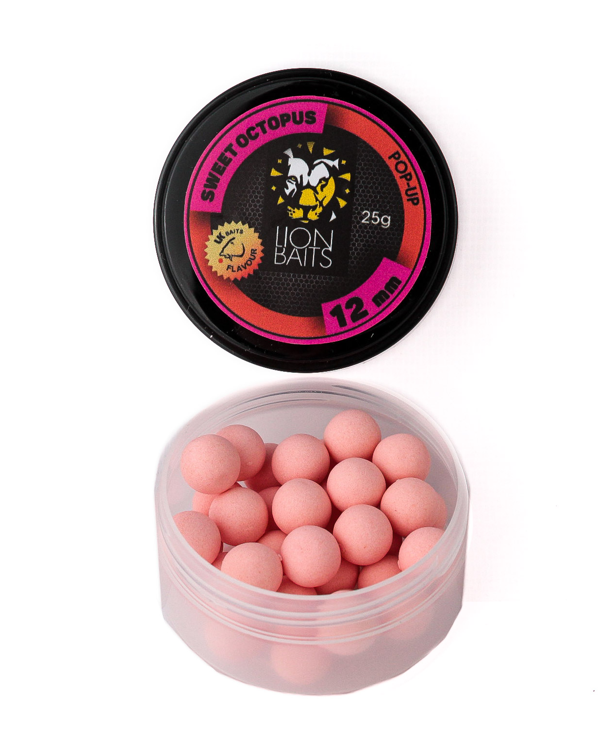 Бойлы Lion Baits pop-up Sweet Octopus банка 12мм 25гр - фото 1