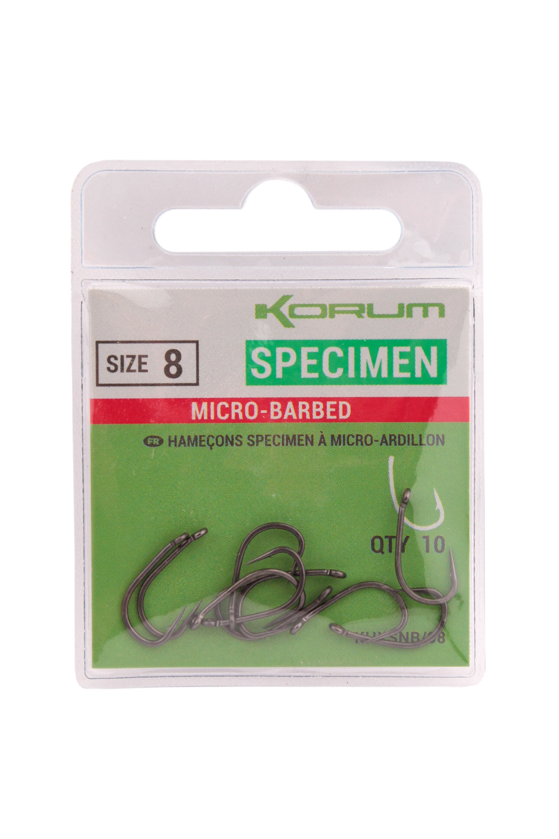 Крючки Korum Xpert Specimen Micro Barbed Hooks №8 - фото 1