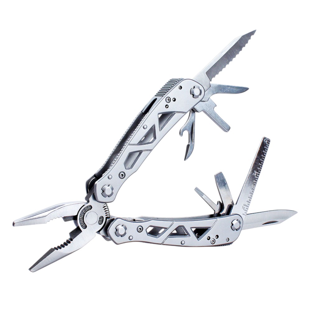 Мультитул Ganzo G112 19 в 1 серебристый - фото 1