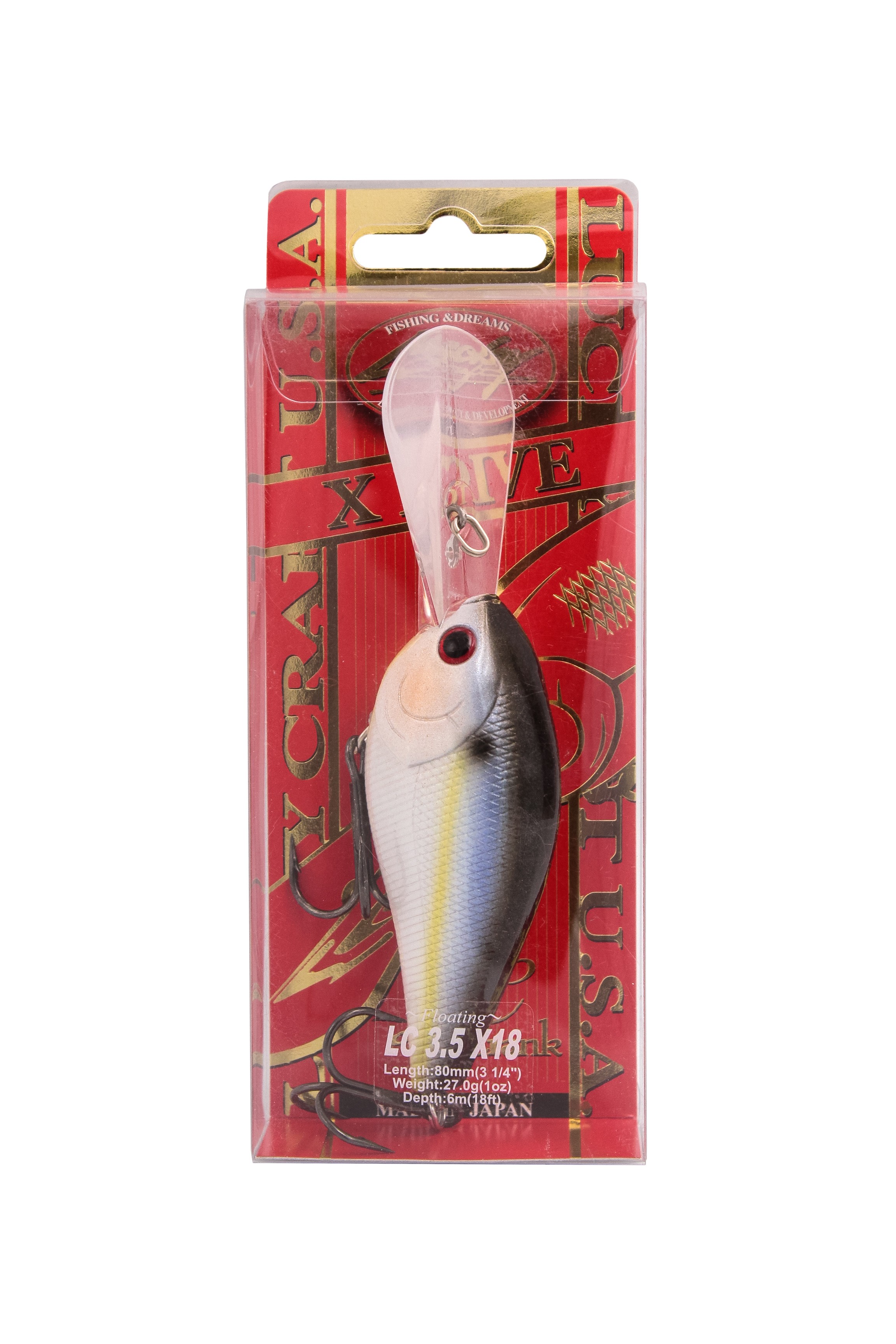 Воблер Lucky Craft LC 3.5X-18 183 Pearl Threadfin Shad - фото 1