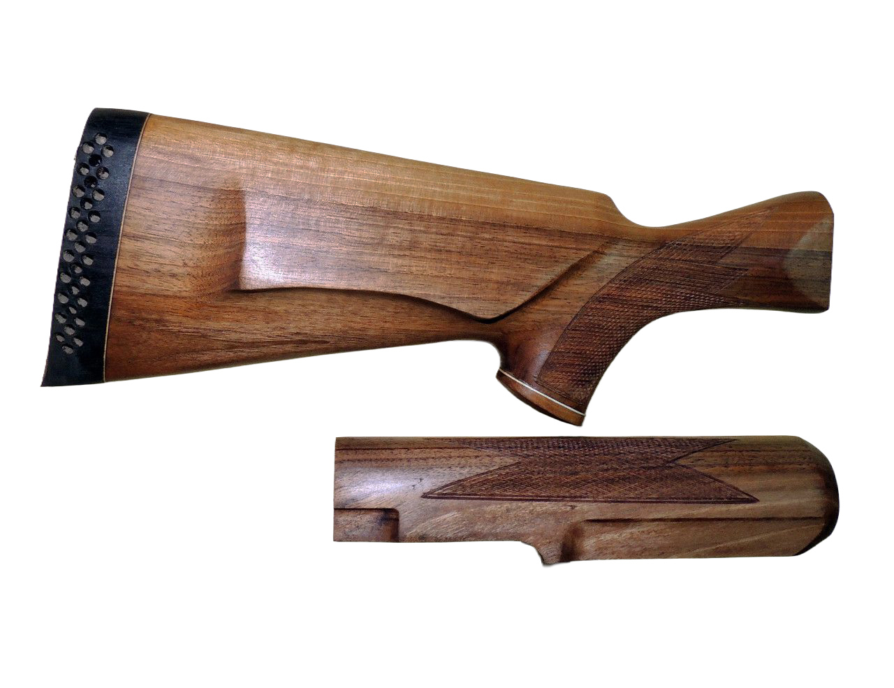 Приклад+цевье Левша Бекас РП Монте-Карло левша орех - фото 1