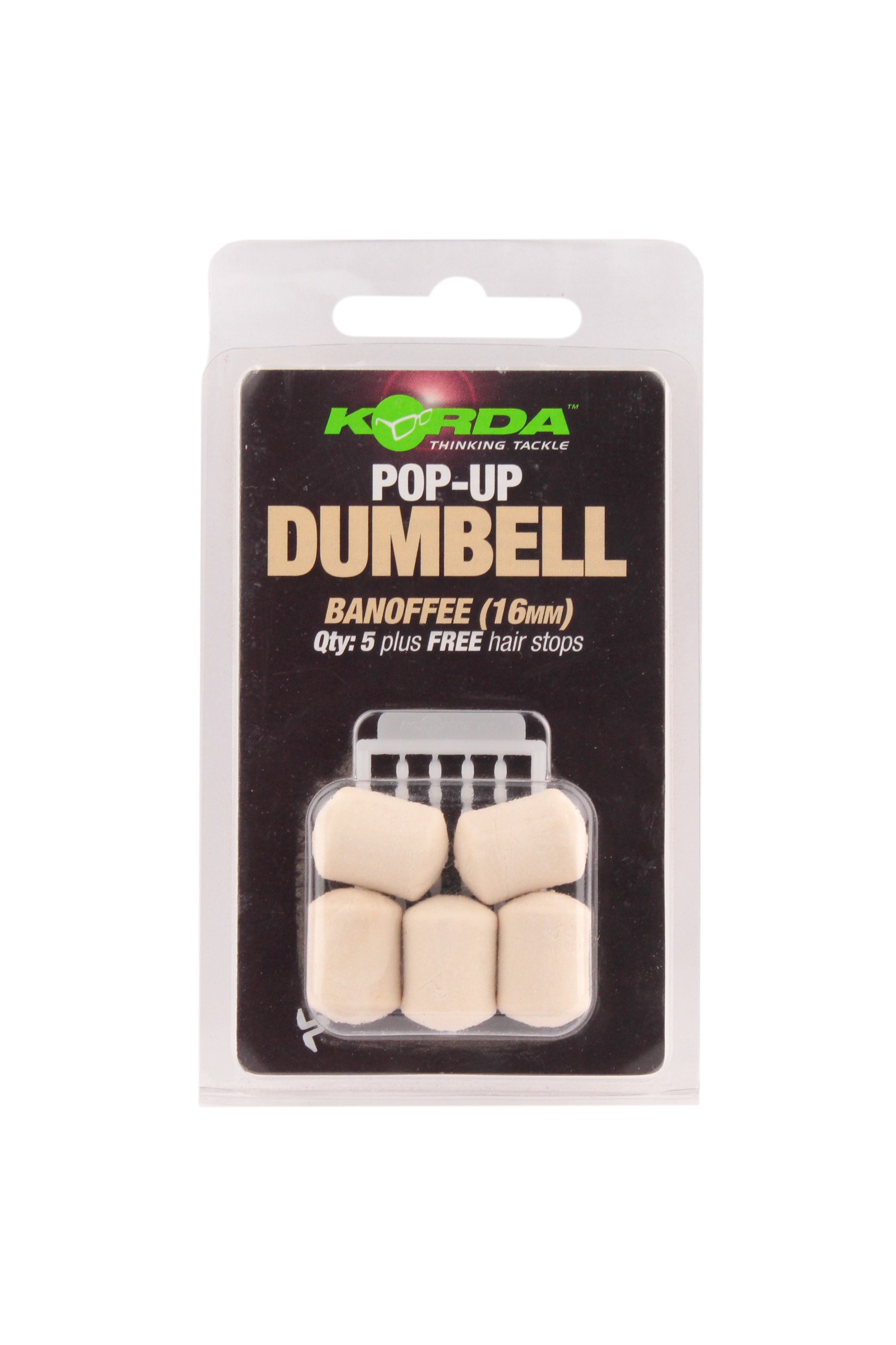 Приманка Korda Dumbell banoffe pop-up 16мм - фото 1