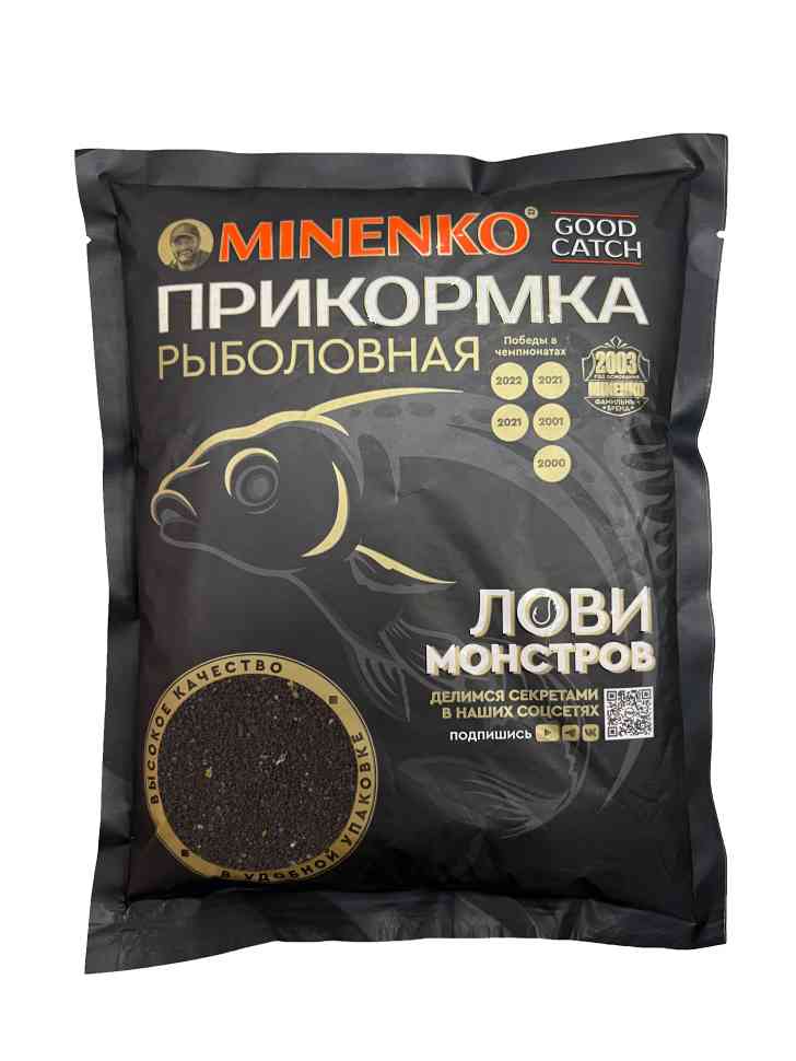 Прикормка MINENKO Good catch лещ чёрный Com - фото 1
