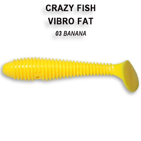 Приманка Crazy Fish Vibro fat  2,7'' 1-71-3-2 - фото 1