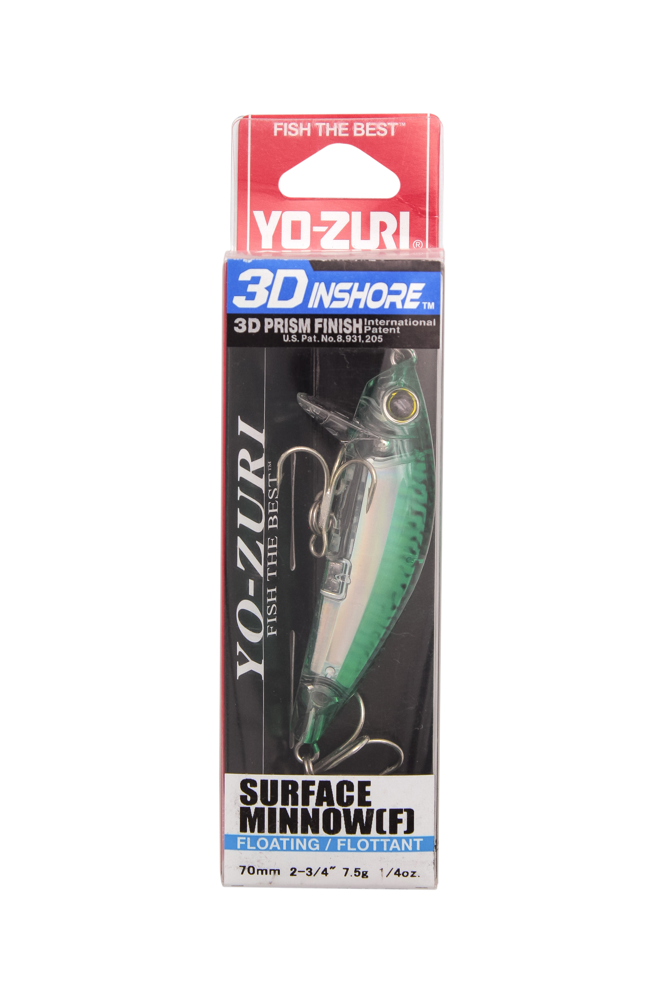 Воблер Yo-Zuri 3D Inshore surface minnow F 70мм R1214 HGM