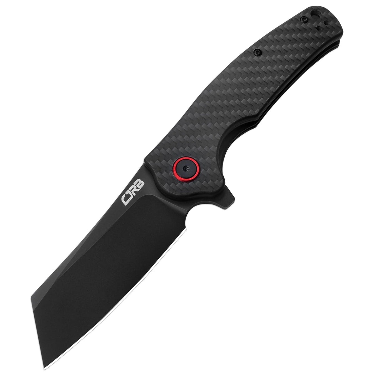 Нож CJRB Crag складной рукоять карбон сталь AR-RPM9 покрытие PVD - фото 1