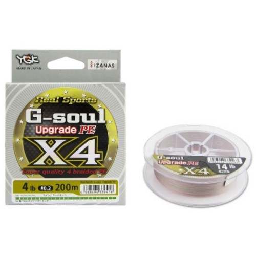 Шнур YGK G-Soul Upgrade X4 200м 3,0 40lb Gray - фото 1