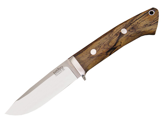 Нож Bark River Drop Point Hunter Black White Ebony сталь A2 - фото 1