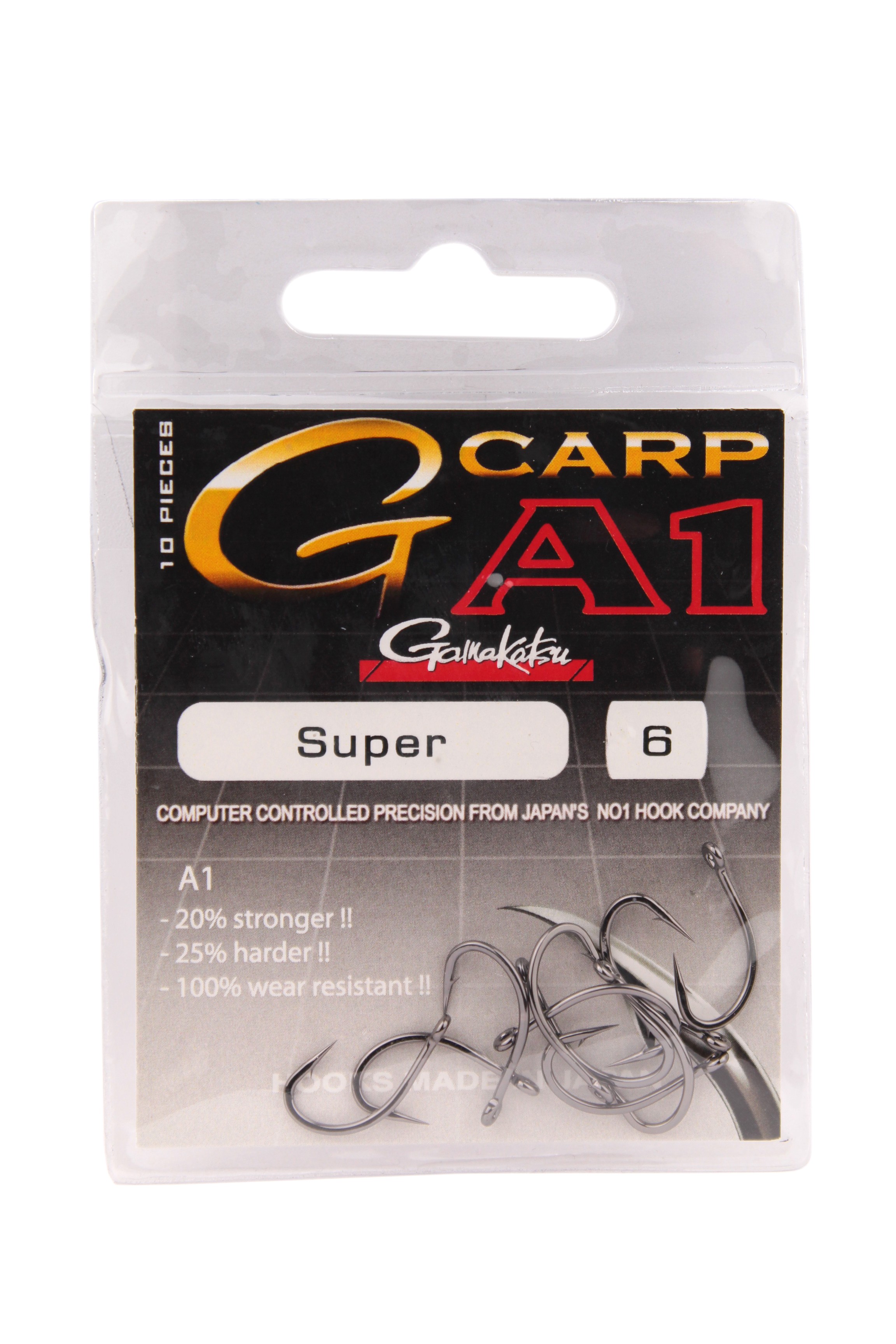 Крючок Gamakatsu A1 G-Carp super Hook №6 уп.10шт - фото 1