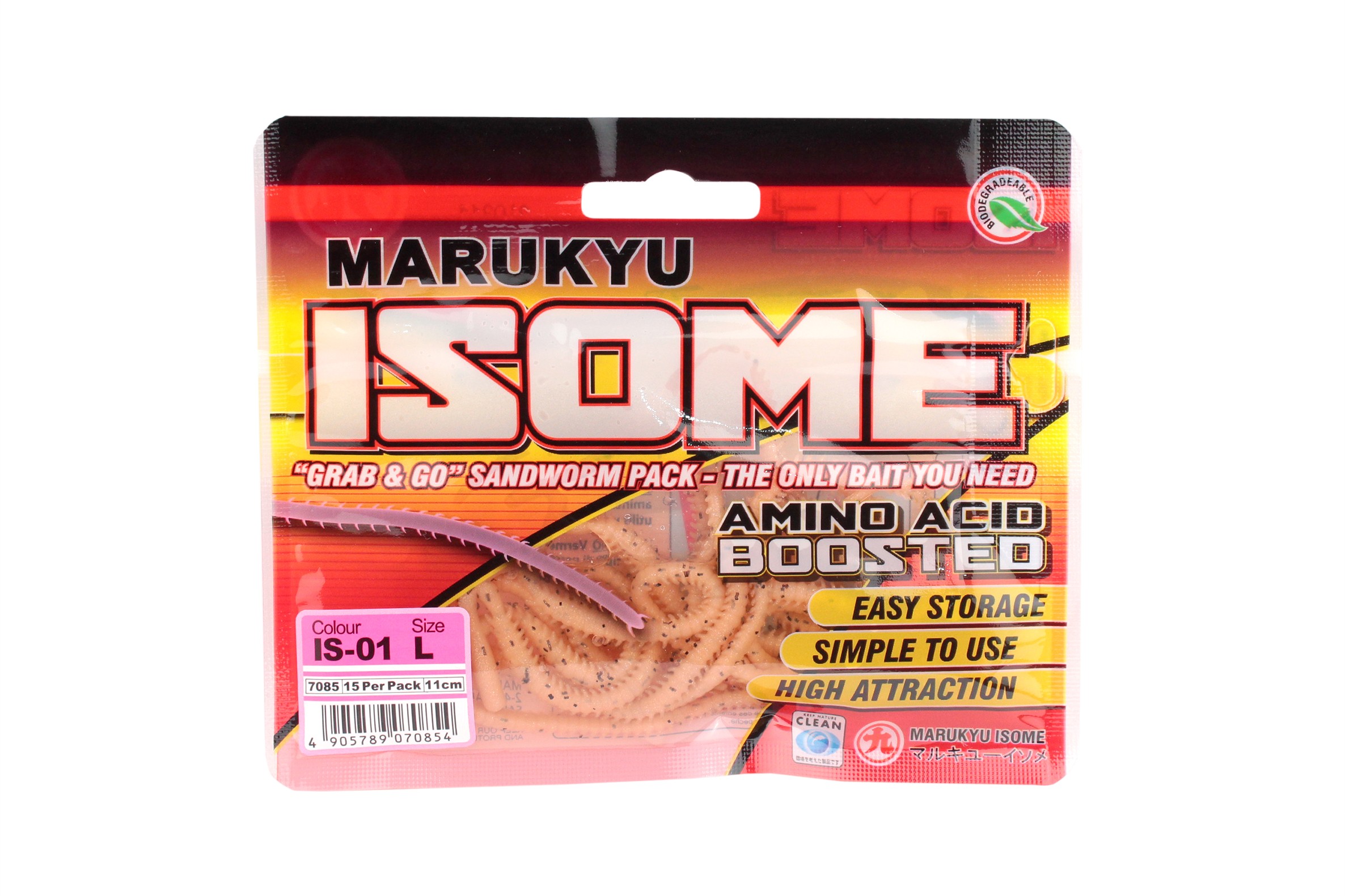 Приманка Marukyu Power Isome L IS-01 natural pink