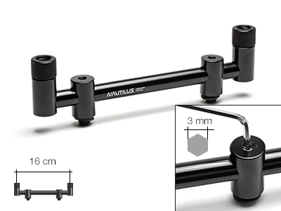 Перекладина снэг-бар Nautilus Blacktron 2 rod Snagbar 18см NSB-218 на 2 уд Com - фото 1