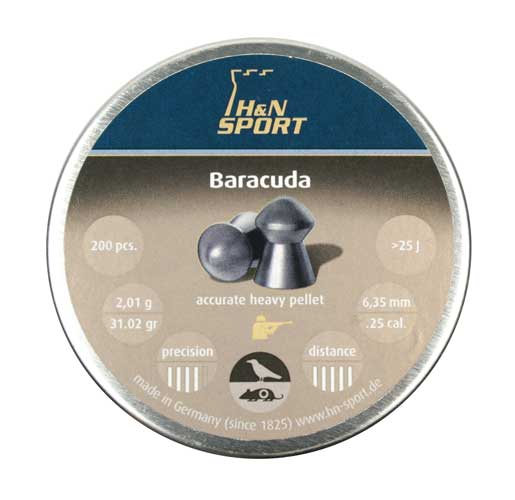 Пульки H&N Baracuda 6,35 мм 2.01 гр 200шт - фото 1