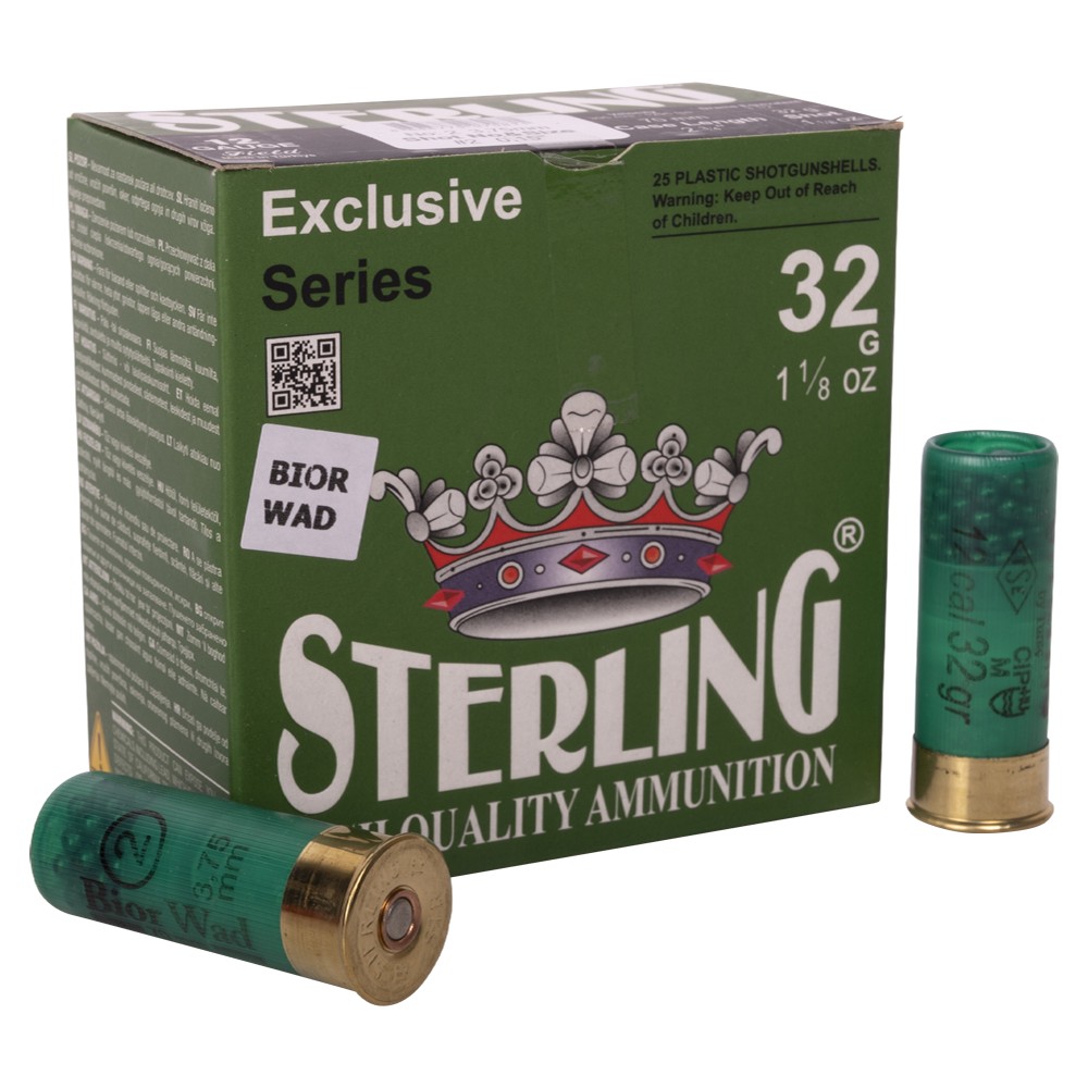МП Патрон STERLING 12/70 Bior №2 32 гр. (пачка 25 шт.) - фото 1
